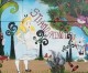 Il paese di Alice graffiti sul muro del Municipio