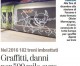 Graffitti, danni per 500 mila euro